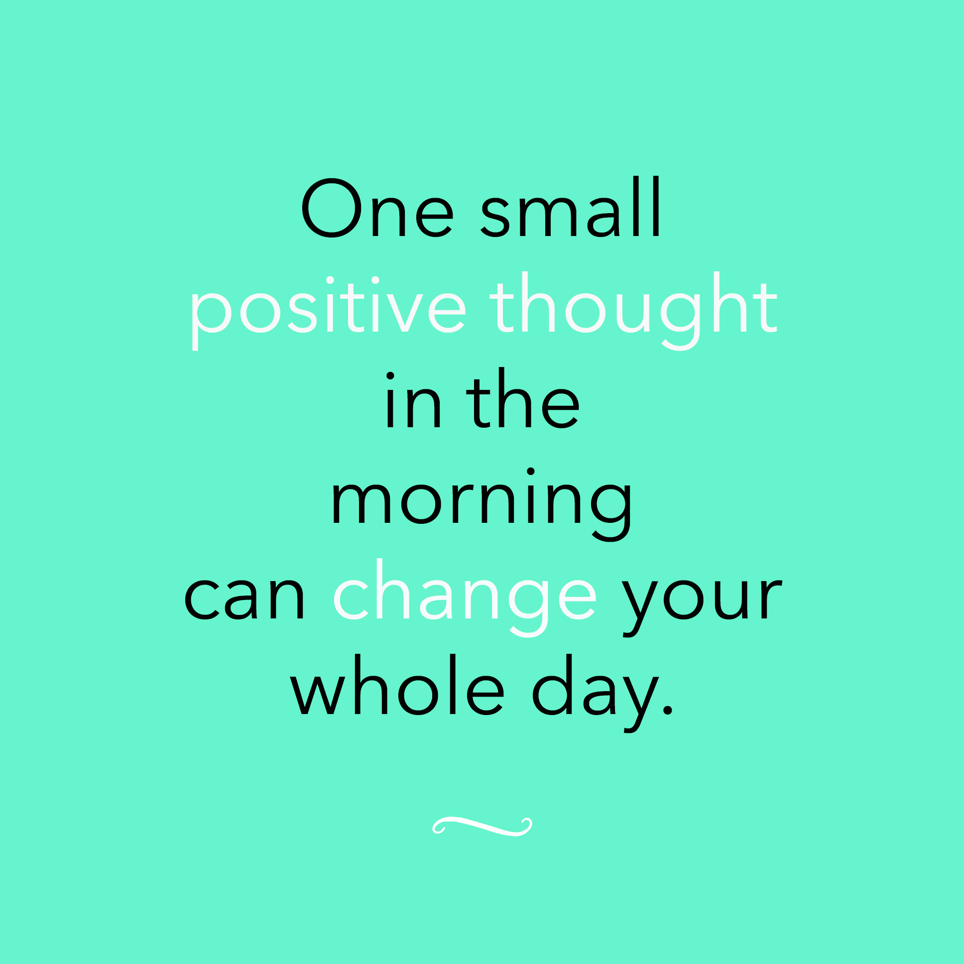 Positive Thoughts - Wall Quote — Joga Wellness